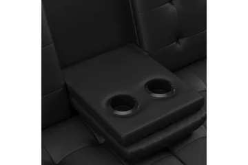 Sovesofa Maine Svart - Svart - Møbler - Sofaer - Sovesofaer - 3 seters sovesofa