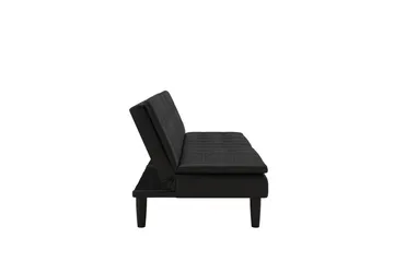 Sovesofa Maine Svart - Svart - Møbler - Sofaer - Sovesofaer - 3 seters sovesofa