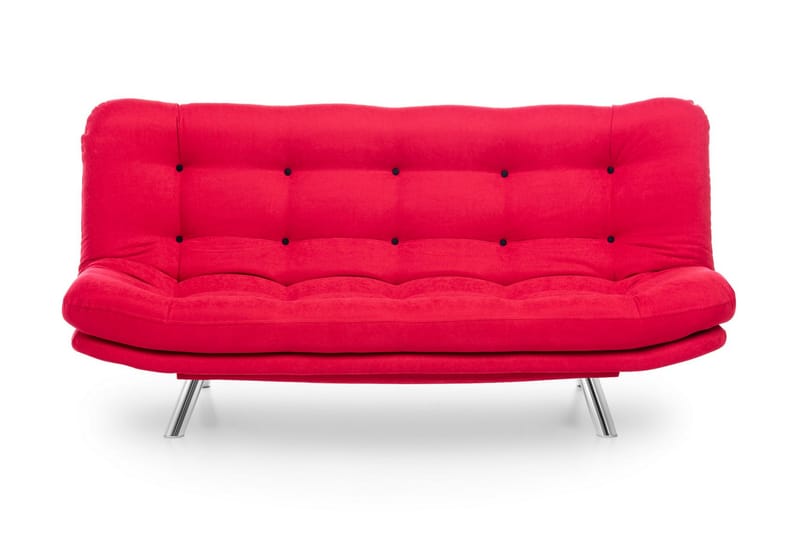 Sovesofa Mallie 3-seter - Rød - 3 seters sovesofa