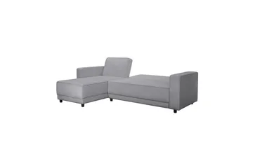 Sovesofa med enkeldivan uten sjeselong Loft24 Sovesofa Allie Ljusgrå,Svart - Møbler - Sofaer - Sovesofaer - Sovesofa divan