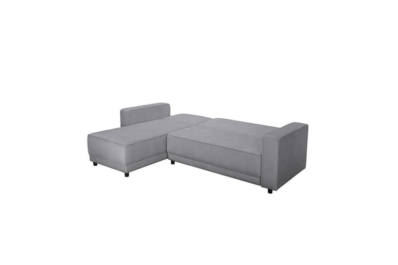 Sovesofa med enkeldivan uten sjeselong Loft24 Sovesofa Allie Ljusgrå,Svart - Møbler - Sofaer - Sovesofaer - Sovesofa divan