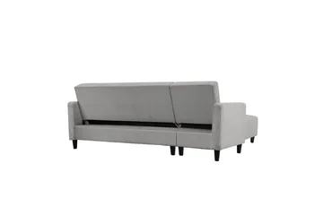 Sovesofa med enkeldivan uten sjeselong Loft24 Sovesofa Hartford II 213x153x82 cm, grå Grå - Møbler - Sofaer - Sovesofaer - Sovesofa divan