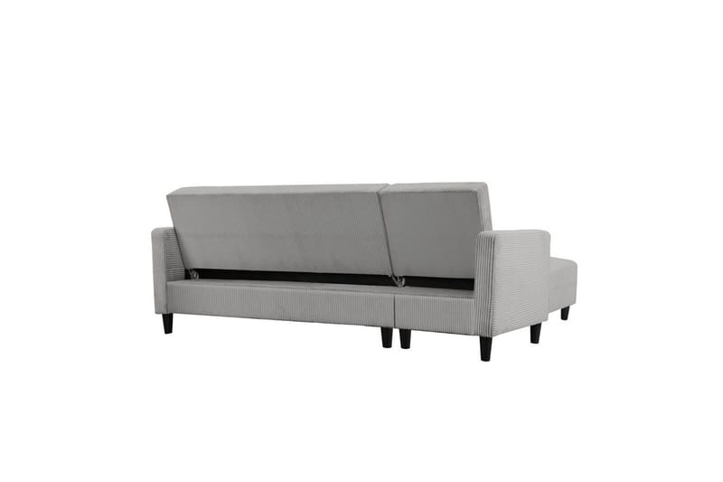 Sovesofa med enkeldivan uten sjeselong Loft24 Sovesofa Hartford II 213x153x82 cm, grå Grå - Møbler - Sofaer - Sovesofaer - Sovesofa divan