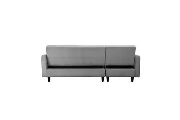 Sovesofa med enkeldivan uten sjeselong Loft24 Sovesofa Hartford II 213x153x82 cm, grå Grå - Møbler - Sofaer - Sovesofaer - Sovesofa divan