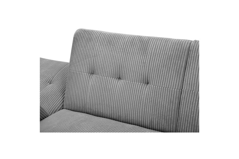 Sovesofa med enkeldivan uten sjeselong Loft24 Sovesofa Hartford II 213x153x82 cm, grå Grå - Møbler - Sofaer - Sovesofaer - Sovesofa divan