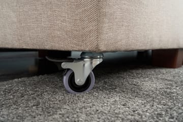 Sovesofa med Sjeselong Cyprus Venstre - Kremhvit/Svart - Møbler - Sofaer - Sovesofaer - Forovervendt sovesofa