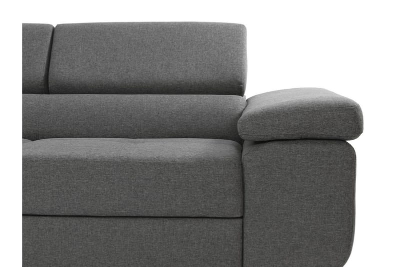 Sovesofa med Sjeselong - Grå - Møbler - Sofaer - Sovesofaer - Langsgående sovesofa