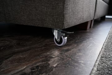 Sovesofa med sjeselong Kypros Venstre - Antrasitt / Svart - Møbler - Sofaer - Sovesofaer - Forovervendt sovesofa