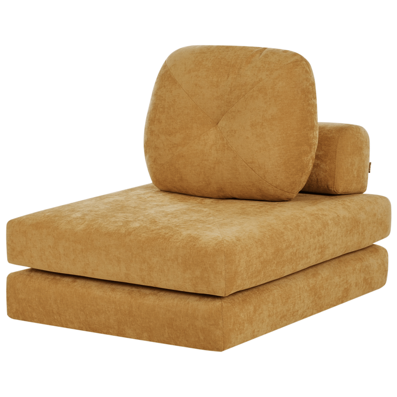 Sovesofa Olden - Sennepsgul - Møbler - Sofaer - Sovesofaer - Forovervendt sovesofa