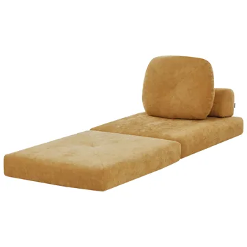 Sovesofa Olden - Sennepsgul - Møbler - Sofaer - Sovesofaer - Forovervendt sovesofa