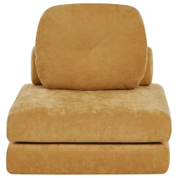 Sovesofa Olden - Sennepsgul - Møbler - Sofaer - Sovesofaer - Forovervendt sovesofa