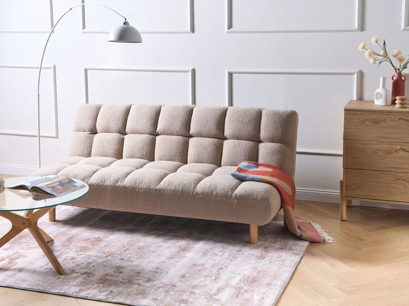 Sovesofa Risor - Beige - Møbler - Sofaer - Sovesofaer - 2 seters sovesofa