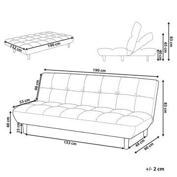 Sovesofa Risor - Brun - Møbler - Sofaer - Sovesofaer - 2 seters sovesofa