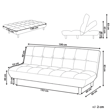 Sovesofa Risor - Lysegrønn - Møbler - Sofaer - Sovesofaer - 2 seters sovesofa