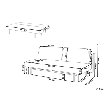 Sovesofa Roykka - Lysegrønn - Møbler - Sofaer - Sovesofaer - 3 seters sovesofa
