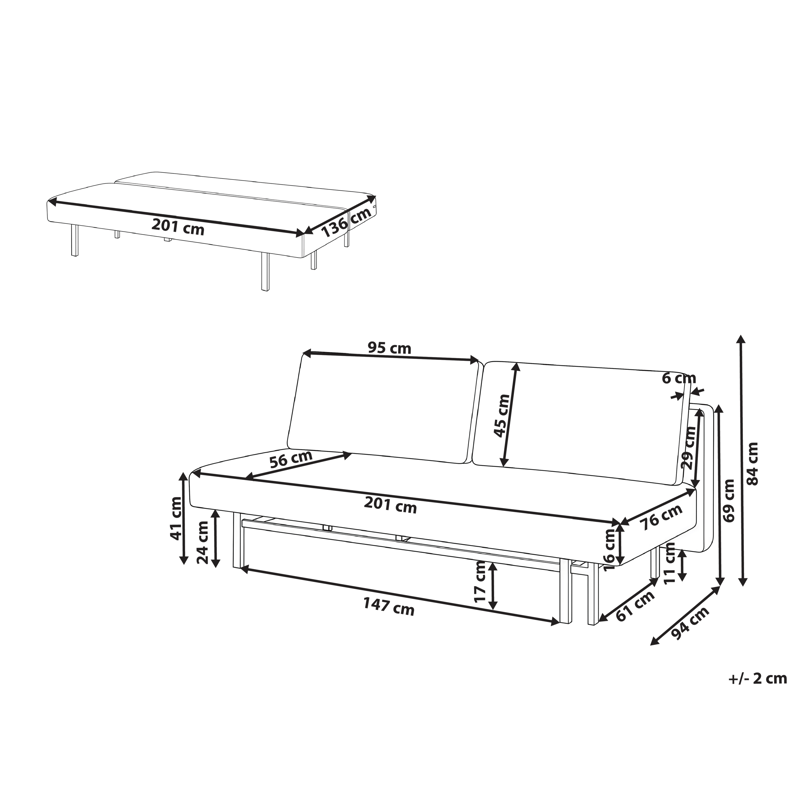 Sovesofa Roykka - Lysegrønn - Møbler - Sofaer - Sovesofaer - 3 seters sovesofa