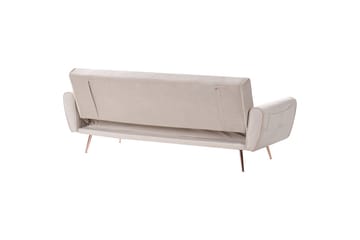 Sovesofa Selnes - Beige, kobber - Møbler - Sofaer - Sovesofaer - 3 seters sovesofa