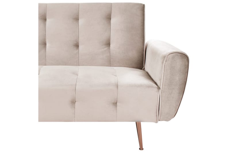 Sovesofa Selnes - Beige, kobber - Møbler - Sofaer - Sovesofaer - 3 seters sovesofa