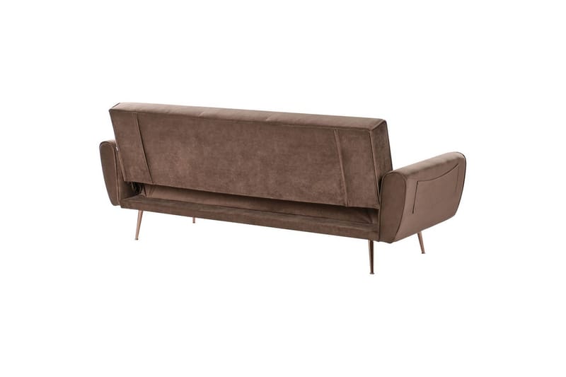 Sovesofa Selnes - Brun, kobber - Møbler - Sofaer - Sovesofaer - 3 seters sovesofa
