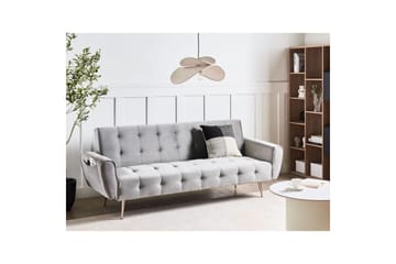 Sovesofa Selnes - Grå, kobber - Møbler - Sofaer - Sovesofaer - 3 seters sovesofa