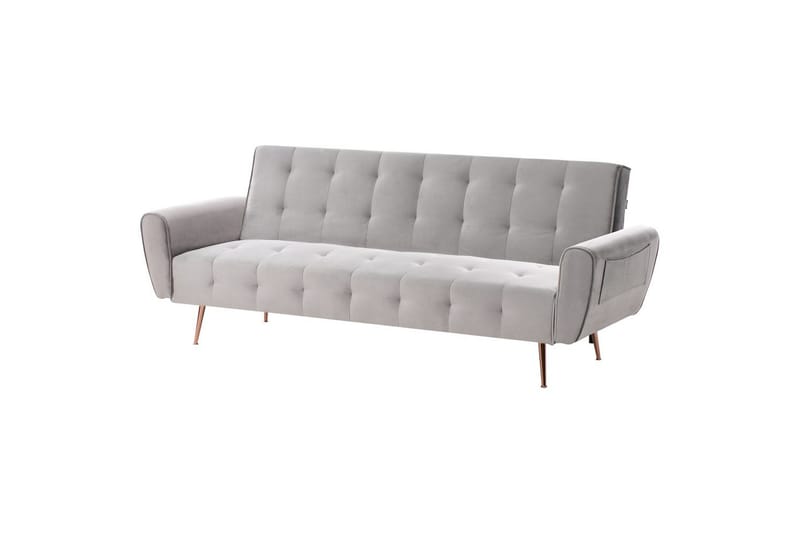 Sovesofa Selnes - Grå, kobber - Møbler - Sofaer - Sovesofaer - 3 seters sovesofa