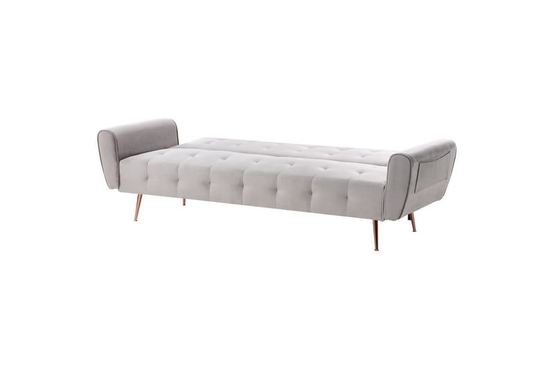 Sovesofa Selnes - Grå, kobber - Møbler - Sofaer - Sovesofaer - 3 seters sovesofa