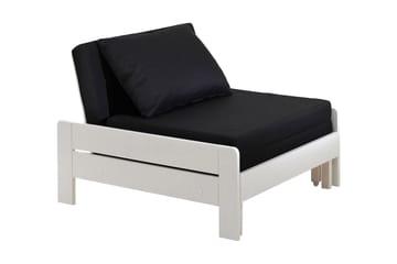 Sovesofa Snurreste - Hvit - Møbler - Sofaer - Sovesofaer - Forovervendt sovesofa