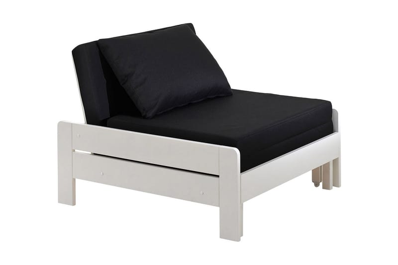 Sovesofa Snurreste - Hvit - Møbler - Sofaer - Sovesofaer - Forovervendt sovesofa