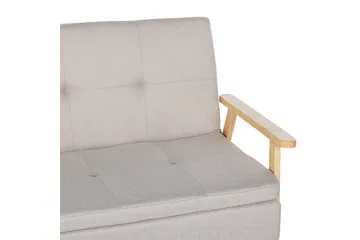 Sovesofa Tjorn - Beige, lyst tre, Beige, Lys Tre, 185x110 cm - Møbler - Sofaer - Sovesofaer - 3 seters sovesofa