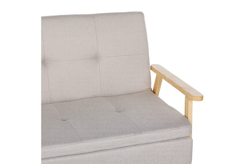 Sovesofa Tjorn - Beige, lyst tre, Beige, Lys Tre, 185x110 cm - Møbler - Sofaer - Sovesofaer - 3 seters sovesofa