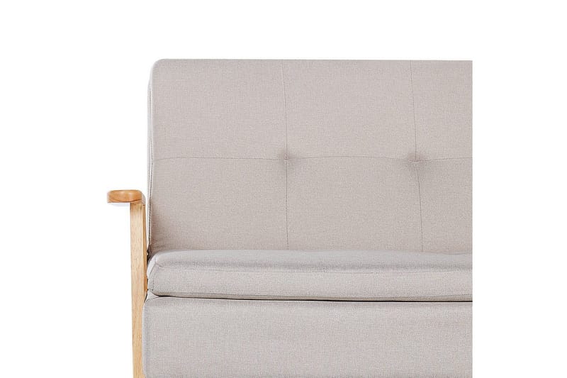 Sovesofa Tjorn - Beige, lyst tre, Beige, Lys Tre, 185x110 cm - Møbler - Sofaer - Sovesofaer - 3 seters sovesofa