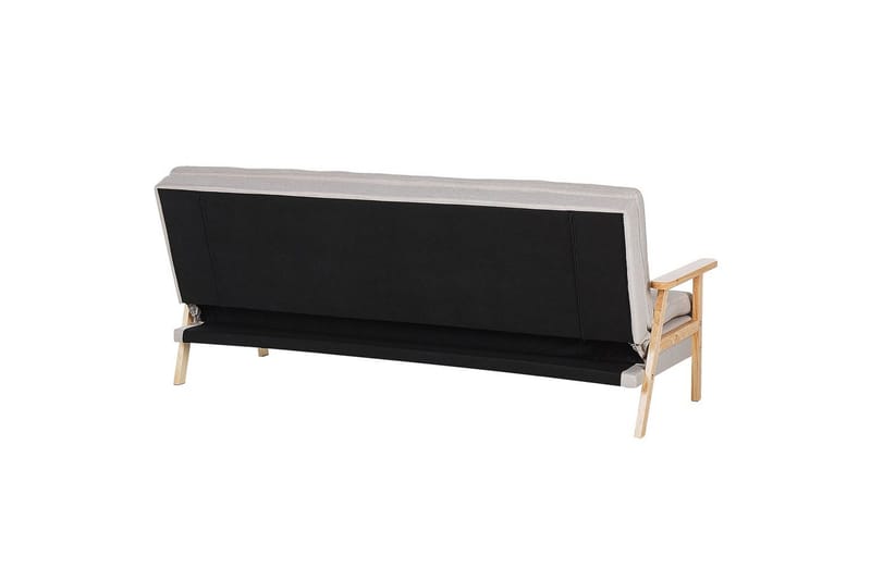 Sovesofa Tjorn - Beige, lyst tre, Beige, Lys Tre, 185x110 cm - Møbler - Sofaer - Sovesofaer - 3 seters sovesofa
