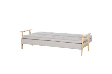 Sovesofa Tjorn - Beige, lyst tre, Beige, Lys Tre, 185x110 cm - Møbler - Sofaer - Sovesofaer - 3 seters sovesofa