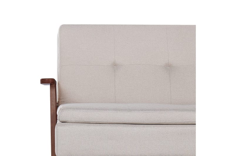 Sovesofa Tjorn - Beige, mørkt tre, 185x110 cm - Møbler - Sofaer - Sovesofaer - 3 seters sovesofa