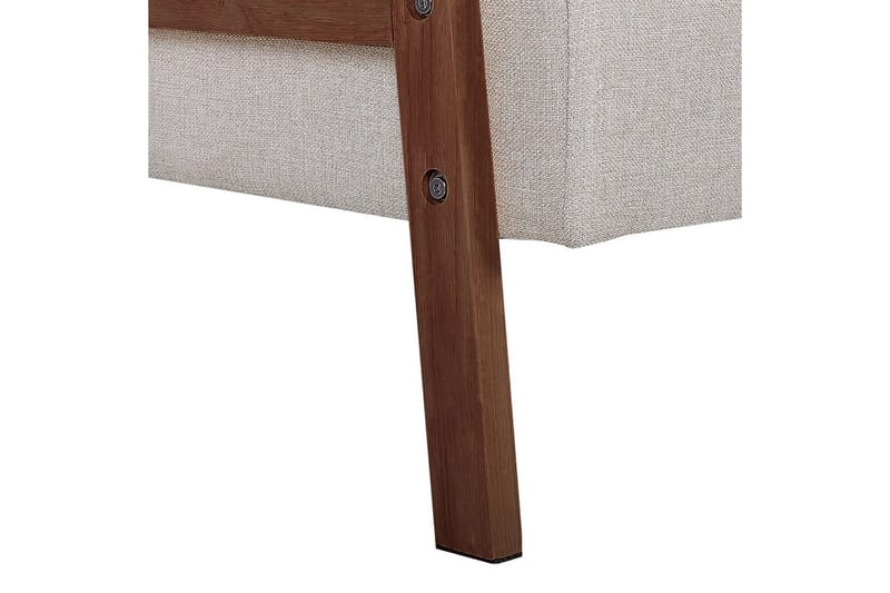 Sovesofa Tjorn - Beige, mørkt tre, 185x110 cm - Møbler - Sofaer - Sovesofaer - 3 seters sovesofa