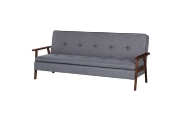 Sovesofa Tjorn - Grå, mørkt tre, 185x110 cm - Møbler - Sofaer - Sovesofaer - 3 seters sovesofa