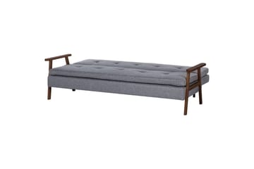 Sovesofa Tjorn - Grå, mørkt tre, 185x110 cm - Møbler - Sofaer - Sovesofaer - 3 seters sovesofa