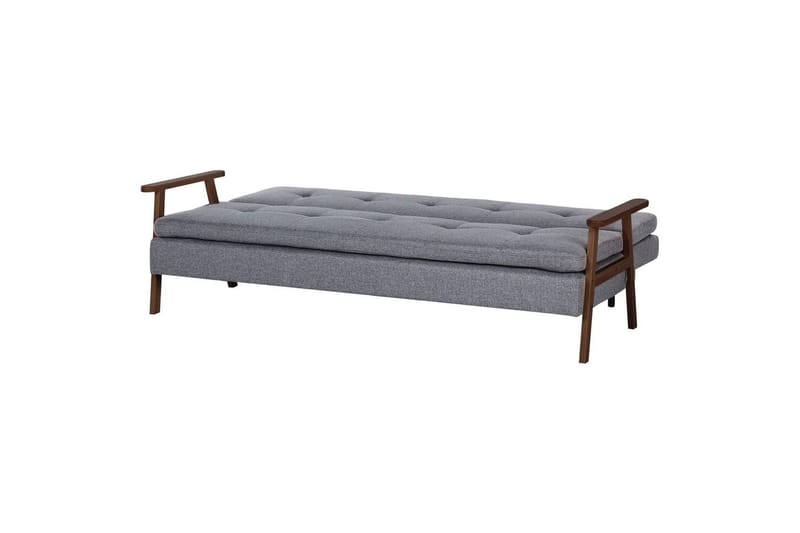 Sovesofa Tjorn - Grå, mørkt tre, 185x110 cm - Møbler - Sofaer - Sovesofaer - 3 seters sovesofa