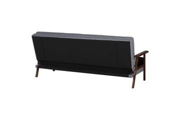 Sovesofa Tjorn - Grå, mørkt tre, 185x110 cm - Møbler - Sofaer - Sovesofaer - 3 seters sovesofa
