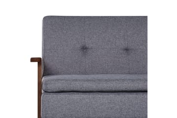 Sovesofa Tjorn - Grå, mørkt tre, 185x110 cm - Møbler - Sofaer - Sovesofaer - 3 seters sovesofa