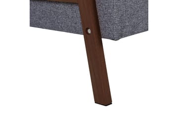 Sovesofa Tjorn - Grå, mørkt tre, 185x110 cm - Møbler - Sofaer - Sovesofaer - 3 seters sovesofa