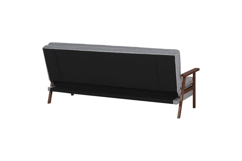 Sovesofa Tjorn - Lys grå, mørkt tre, 185x110 cm - Møbler - Sofaer - Sovesofaer - 3 seters sovesofa