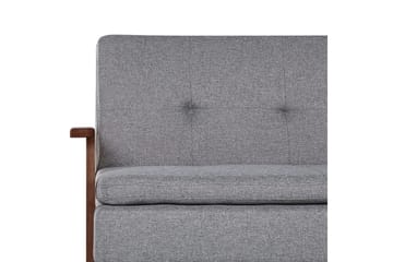Sovesofa Tjorn - Lys grå, mørkt tre, 185x110 cm - Møbler - Sofaer - Sovesofaer - 3 seters sovesofa
