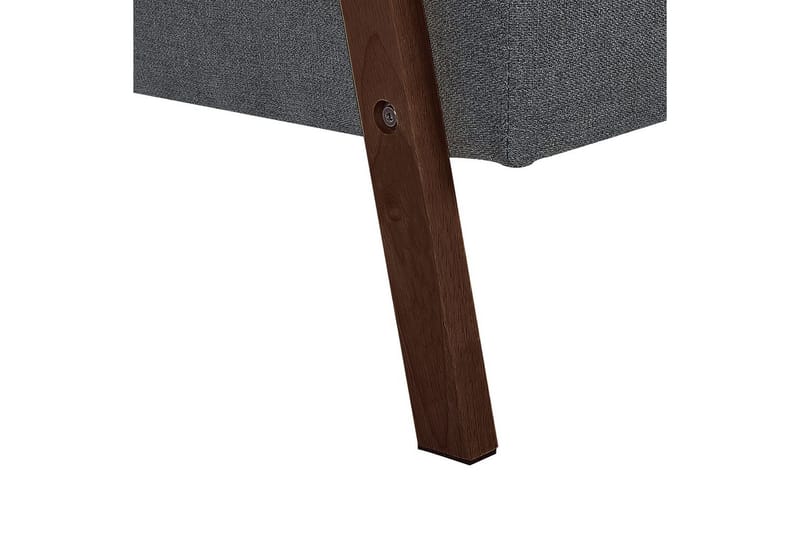 Sovesofa Tjorn - Mørkegrå, mørkt tre, Mørk grå, mørkt tre, 185x110 cm - Møbler - Sofaer - Sovesofaer - 3 seters sovesofa