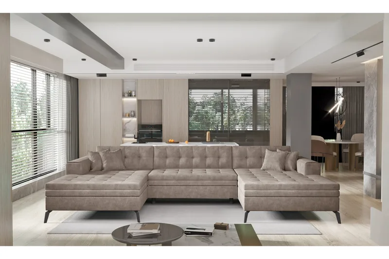 Vertizo Hjørnesofa, Beige