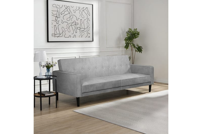 Sovesofa uten divan og sjeselong Loft24 Sovesofa Loft24 Avon Grå1 - Møbler - Sofaer - Sovesofaer - 3 seters sovesofa
