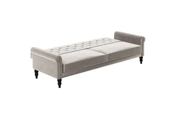 Sovesofa uten divan og sjeselong Loft24 Tyne sovesofa 3-seter Beige - Møbler - Sofaer - Sovesofaer - 3 seters sovesofa