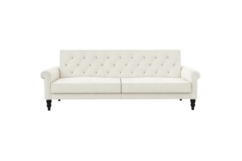 Sovesofa uten divan og sjeselong Loft24 Tyne sovesofa 3-seter Hvit