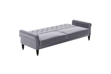 Sovesofa uten divan og sjeselong Loft24 Tyne sovesofa 3-seter Mørkegrå - Møbler - Sofaer - Sovesofaer - 3 seters sovesofa