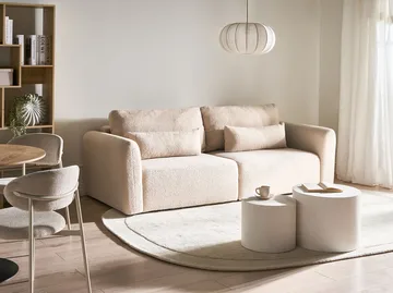 Sovesofa Vaxholm - Lys beige - Møbler - Sofaer - Sovesofaer - 3 seters sovesofa